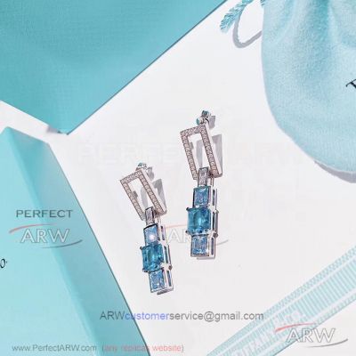 AAA Replica Tiffany And Co Blue Book Earrings - 925 Silver